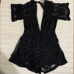 American Threads lace Romper